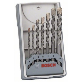 BOSCH 7-delni set burgija za beton CYL-3 2607017082, 4; 5; 6; 6; 7; 8; 10 mm