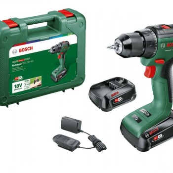 BOSCH Akumulatorska bušilica - odvrtač  UniversalDrill 18V-60; 2x2,0 Ah 06039D7002