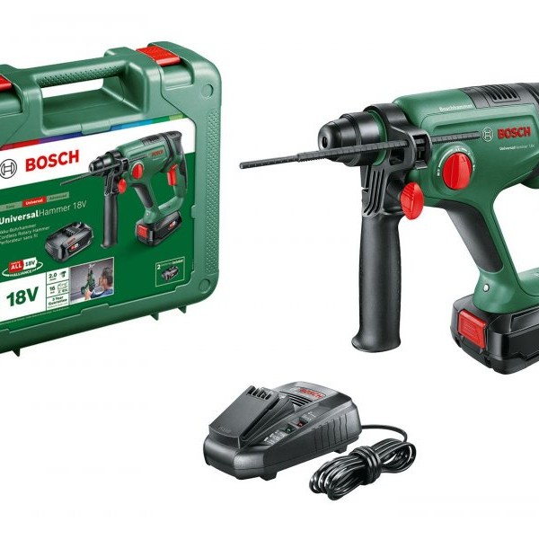 BOSCH Akumulatorski elektro-pneumatski čekić UniversalHammer 18V; 1x2,5 Ah 06039D6002