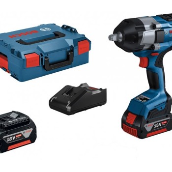 BOSCH Akumulatorski udarni odvrtač  GDS 18V-1000; 2x5,0 Ah + L-Boxx kofer (06019J8304)