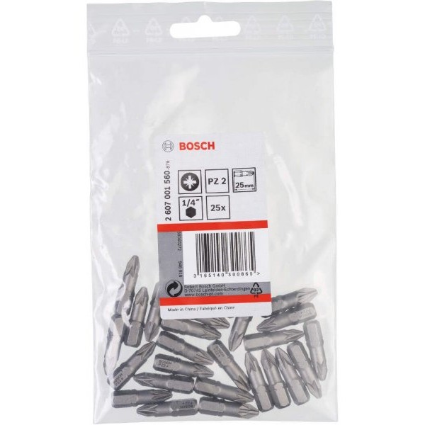 BOSCH Bit odvrtača ekstra-tvrdi PZ 2, 25 mm - 2607001560