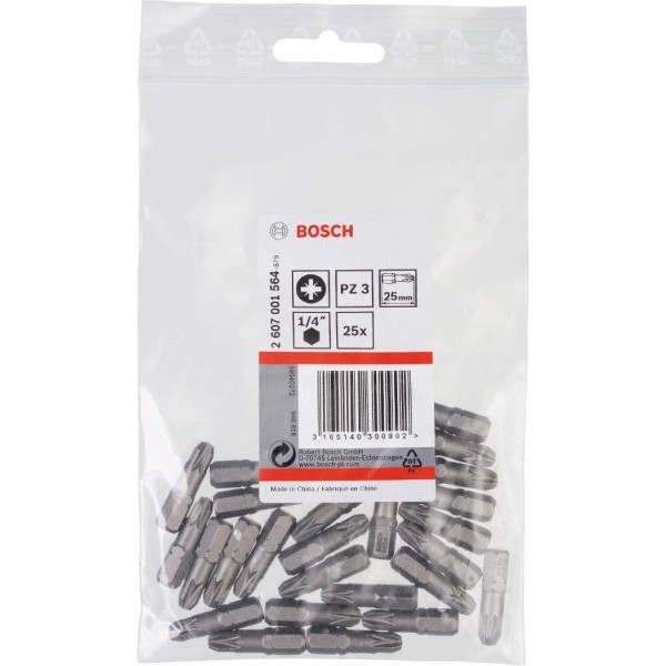 BOSCH Bit odvrtača ekstra-tvrdi PZ 3, 25 mm - 2607001564