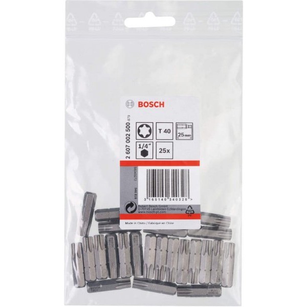BOSCH Bit odvrtača ekstra-tvrdi T40, 25 mm - 2607002500
