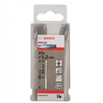 BOSCH Burgija za metal HSS-Co, DIN 338 5,2 x 52 x 86 mm pakovanje od 10 komada