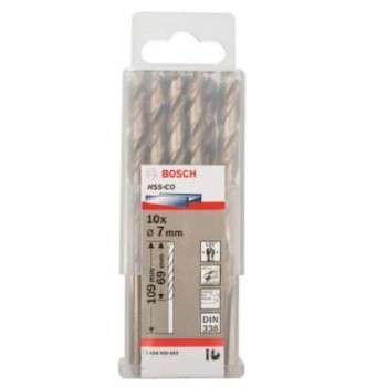 BOSCH Burgija za metal HSS-Co, DIN 338 7 x 69 x 109 mm pakovanje od 10 komada