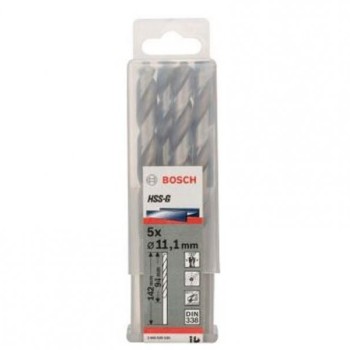 BOSCH Burgija za metal HSS-G, DIN 338 11,1 x 94 x 142 mm pakovanje od 5 komada