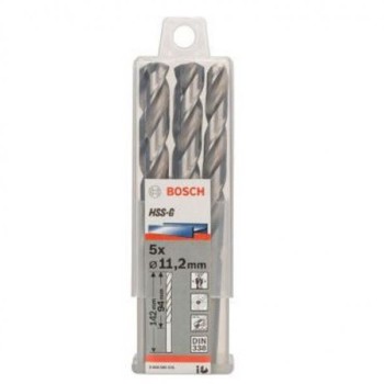 BOSCH Burgija za metal HSS-G, DIN 338 11,2 x 94 x 142 mm pakovanje od 5 komada