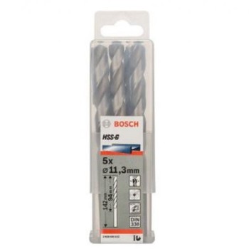BOSCH Burgija za metal HSS-G, DIN 338 11,3 x 94 x 142 mm pakovanje od 5 komada
