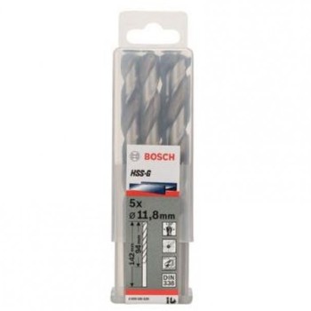 BOSCH Burgija za metal HSS-G, DIN 338 11,8 x 101 x 151 mm pakovanje od 5 komada