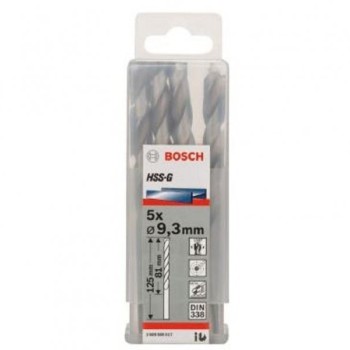 BOSCH Burgija za metal HSS-G, DIN 338 9,3 x 81 x 125 mm pakovanje od 5 komada