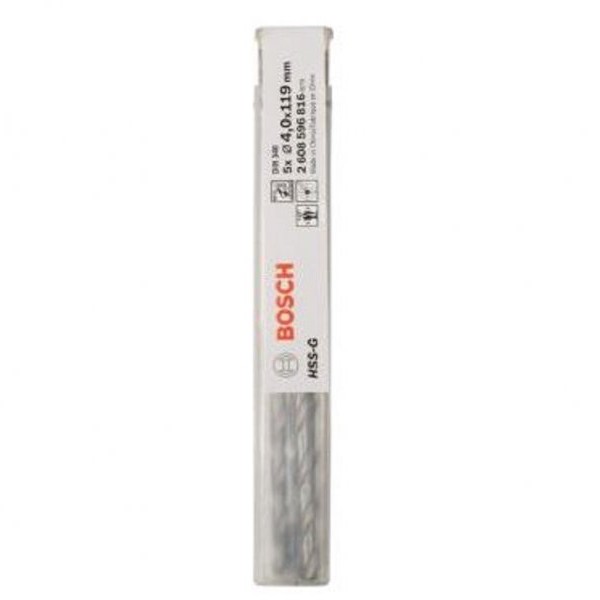 BOSCH Burgija za metal HSS-G, DIN 340 4 x 78 x 119 mm pakovanje od 5 komada