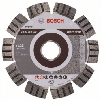 BOSCH Dijamantska rezna ploča Best for Abrasive 2608602680, 125 x 22,23 x 2,2 x 12 mm