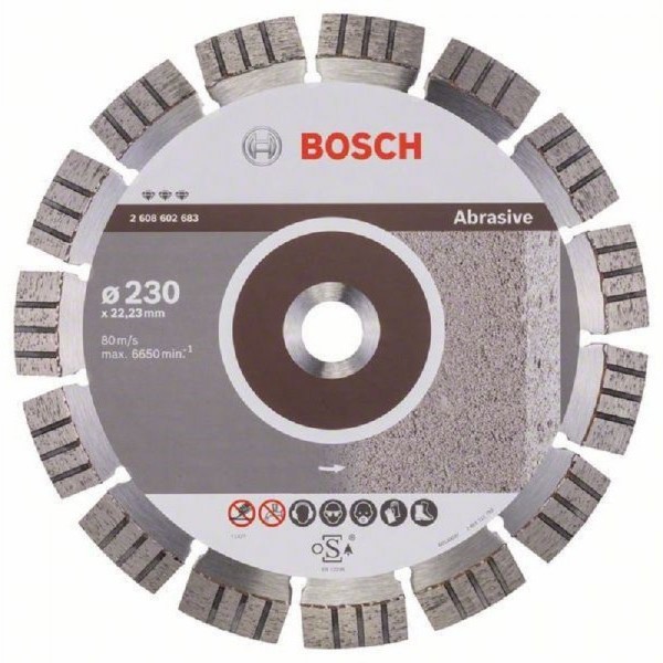 BOSCH Dijamantska rezna ploča Best for Abrasive 2608602683, 230 x 22,23 x 2,4 x 15 mm