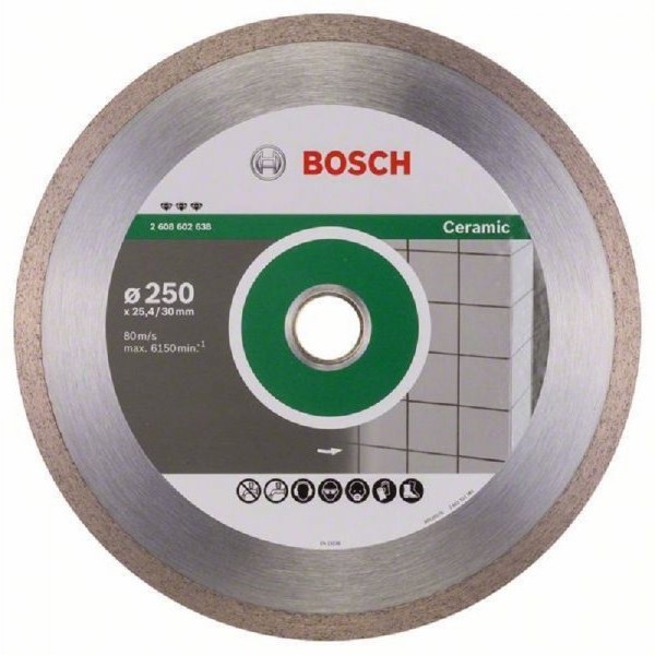 BOSCH Dijamantska rezna ploča Best for Ceramic  2608602638, 250 x 30/25,40 x 2,4 x 10 mm