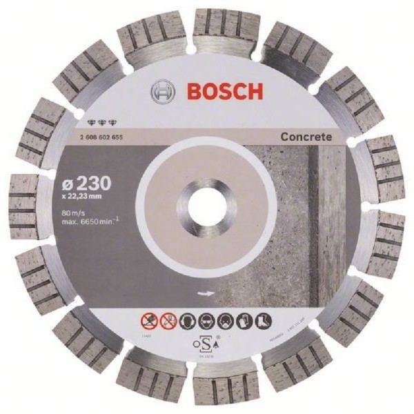 BOSCH Dijamantska rezna ploča Best for Concrete 2608602655, 230 x 22,23 x 2,4 x 15 mm