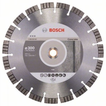 BOSCH Dijamantska rezna ploča Best for Concrete 2608602657, 300 x 20,00+25,40 x 2,8 x 15 mm