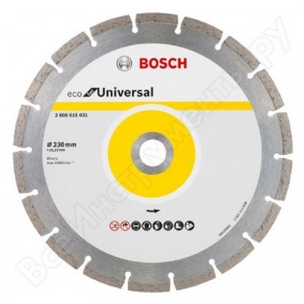 BOSCH Dijamantska rezna ploča ECO For Universal 2608615031, 230x22.23x2.6x7
