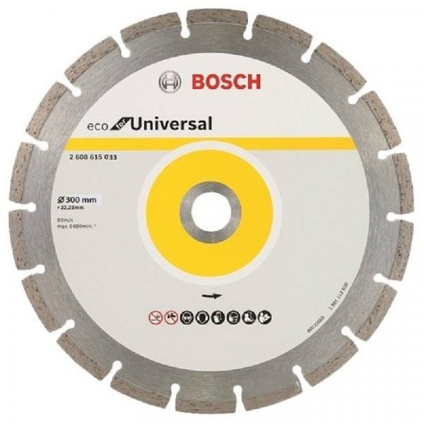 BOSCH Dijamantska rezna ploča ECO For Universal 2608615033, 300x25.4x3.2x8