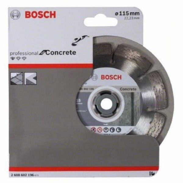 BOSCH Dijamantska rezna ploča Standard for Concrete 115 x 22.23 x 10 mm