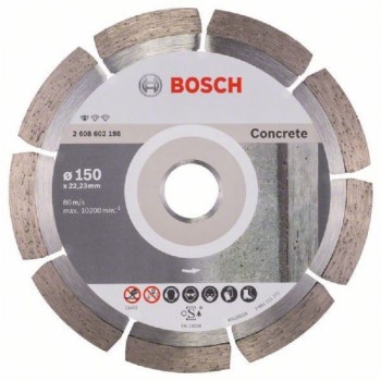 BOSCH Dijamantska rezna ploča Standard for Concrete 2608602198, 150 x 22,23 x 2 x 10 mm