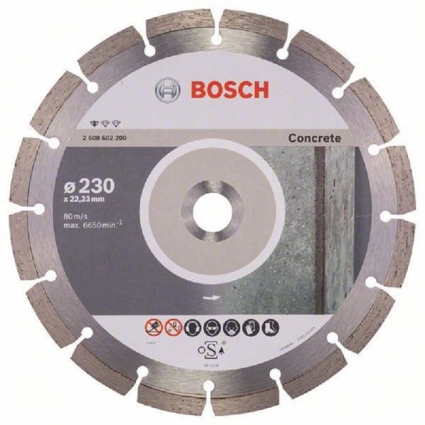 BOSCH Dijamantska rezna ploča Standard for Concrete 2608602200, 230 x 22,23 x 2,3 x 10 mm