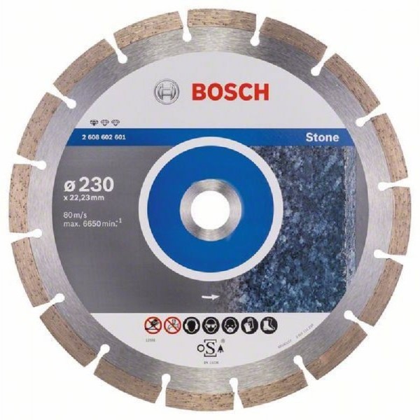 BOSCH Dijamantska rezna ploča Standard for Stone 2608602601, 230 x 22,23 x 2,3 x 10 mm