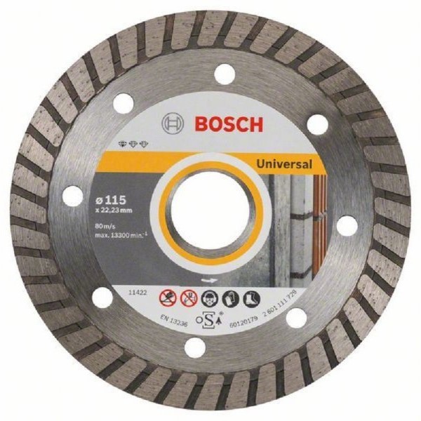 BOSCH Dijamantska rezna ploča Standard for Universal Turbo 2608603249, 115 x 22,23 x 2 x 10 mm