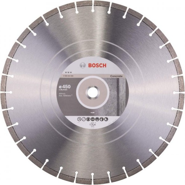 BOSCH Dijamantska rezna ploča za beton Best for Concrete 450 x 25,40 x 3,6 x 12 mm