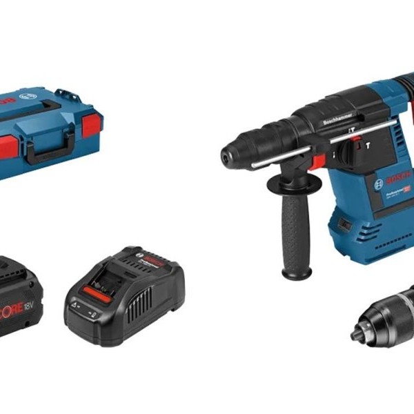 BOSCH GBH 18V-26F Professional Akumulatorska hamer bušilica u L-BOXX 136 sa 2x 8.0Ah ProCORE18V Li-ion akumulatora, 061191000E