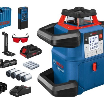 BOSCH GRL 600 CHV Rotacioni laser + 1 x 4,0Ah 18V ProCORE + prijemnik LR 60 + daljinski upravljač