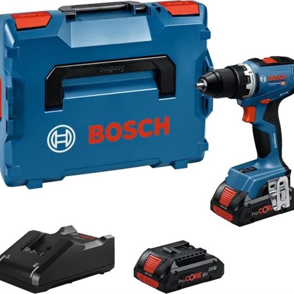 BOSCH GSR 18V-65 Professional Akumulatorska bušilica-odvrtač sa 2x 4.0 Ah ProCORE18V Li-ion akumulatora, 06019N3206