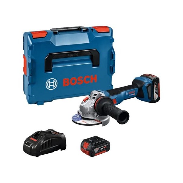 BOSCH GWS 18V-11 S Professional Akumulatorska ugaona brusilica u L-BOXX 136 sa dodatnom drškom, 06019N4002