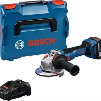 BOSCH GWS 18V-11 S Professional Akumulatorska ugaona brusilica u L-BOXX 136 sa dodatnom drškom, 06019N4003