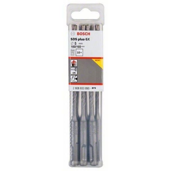 BOSCH Hamer burgija SDS plus-5X 2608833890, 5 x 100 x 160 mm