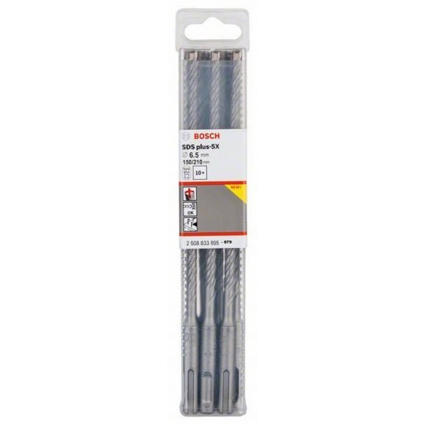 BOSCH Hamer burgija SDS plus-5X  2608833895, 6,5 x 150 x 210 mm