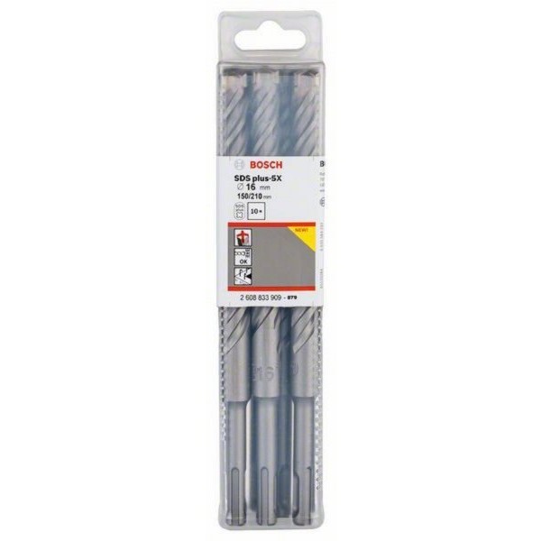 BOSCH Hamer burgija SDS plus-5X 2608833909, 16 x 150 x 210 mm