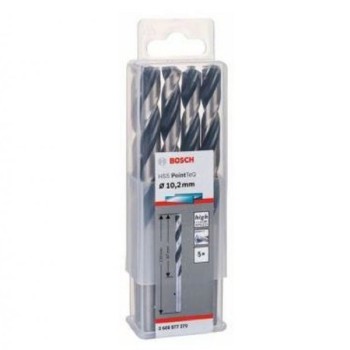 BOSCH HSS spiralna burgija PointTeQ 10,2 mm paket od 5 komada