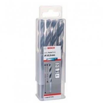 BOSCH HSS spiralna burgija PointTeQ 10,5 mm paket od 5 komada