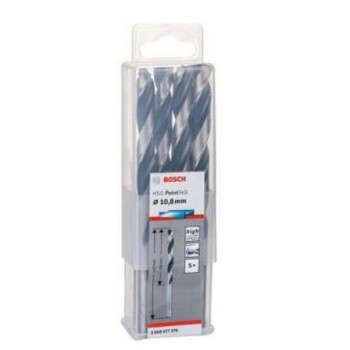 BOSCH HSS spiralna burgija PointTeQ 10,8 mm paket od 5 komada