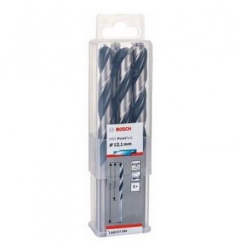 BOSCH HSS spiralna burgija PointTeQ 12,1 mm paket od 5 komada