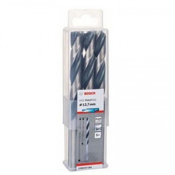 BOSCH HSS spiralna burgija PointTeQ 12,7 mm paket od 5 komada
