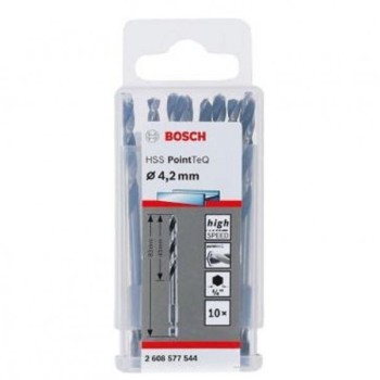 BOSCH HSS spiralna burgija PointTeQ 4,2 mm sa šestougaonim HEX prihvatom pakovanje od 10 komada