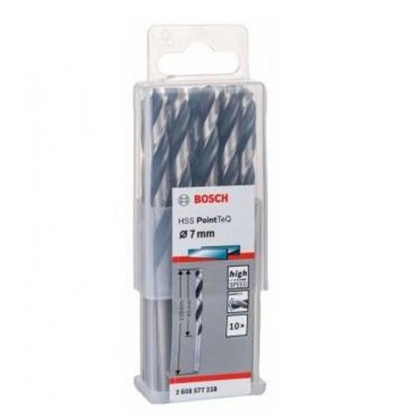 BOSCH HSS spiralna burgija PointTeQ 7,0 mm paket od 10 komada