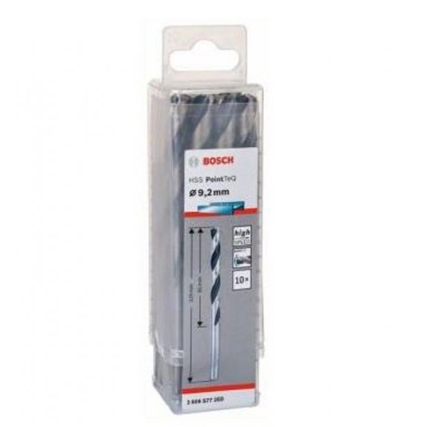 BOSCH HSS spiralna burgija PointTeQ 9,2 mm paket od 10 komada