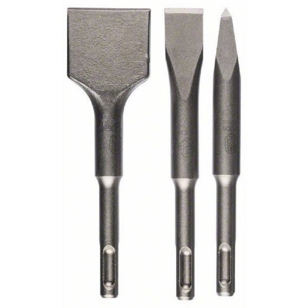 BOSCH Komplet širokih dleta SDS plus, 3 dela 2608690180