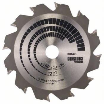 BOSCH List kružne testere Construct Wood 150 x 20;16 x 2.4 mm. 12