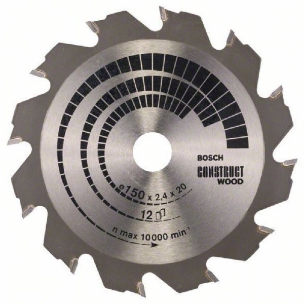 BOSCH List kružne testere Construct Wood 150 x 20;16 x 2.4 mm. 12