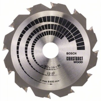 BOSCH List kružne testere Construct Wood 180 x 30;20 x 2.6 mm. 12