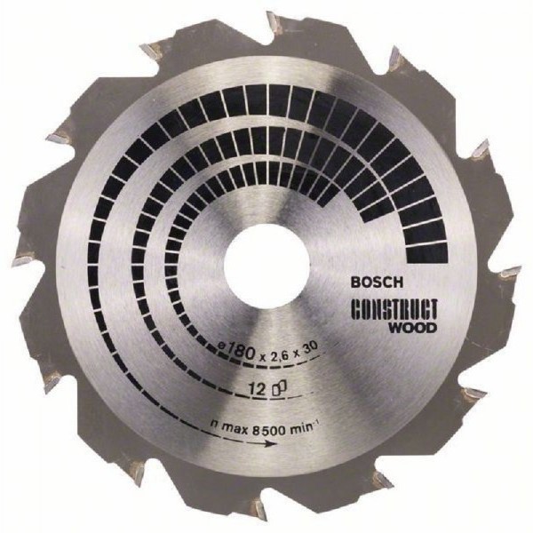 BOSCH List kružne testere Construct Wood 180 x 30;20 x 2.6 mm. 12