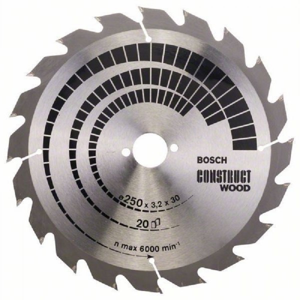 BOSCH List kružne testere Construct Wood 250 x 30 x 3.2 mm. 20